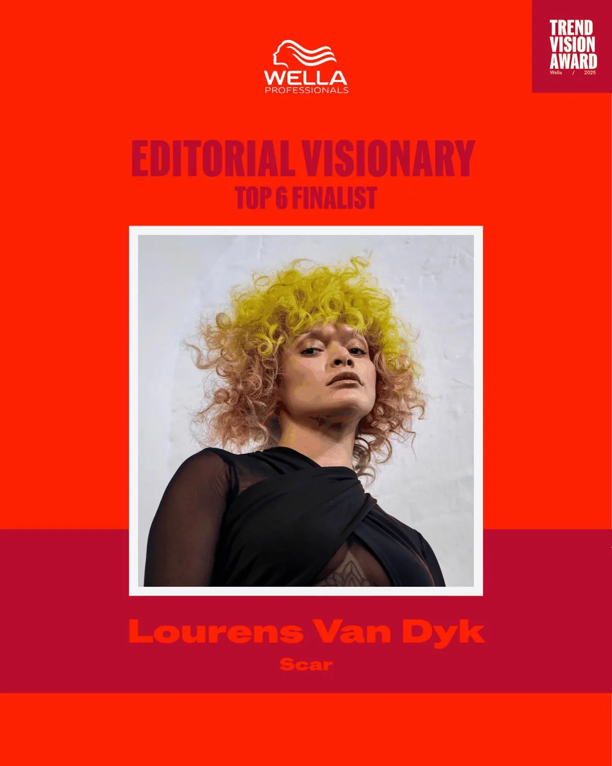 Wella Professionals TrendVision Award Finalist
